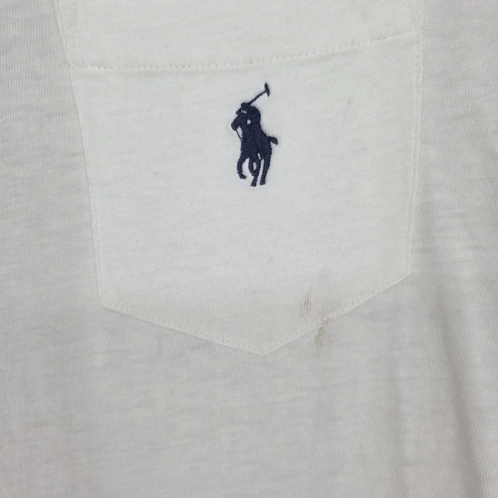 New Polo Ralph Lauren Polo Shirt Mens XL Cotton Linen White Standard Fit Preppy